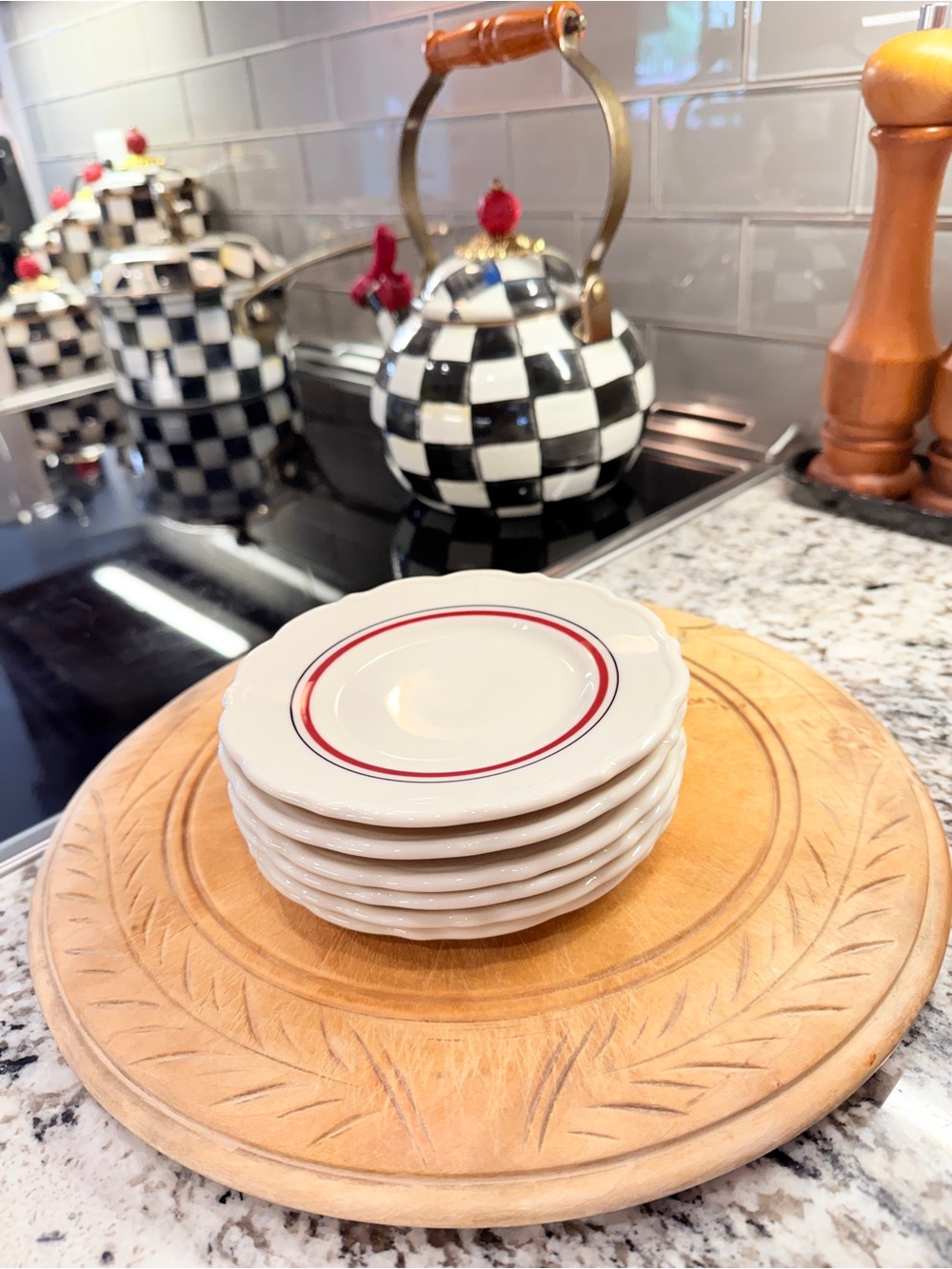 6 1950's Restaurant Bread and Butter Plates made in USA - Picture 6 of 13